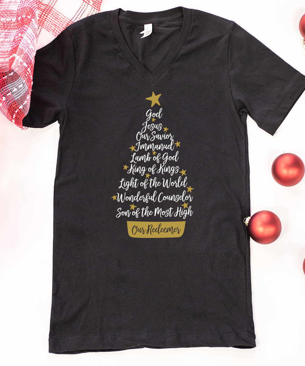 Jesus Tree V-Neck